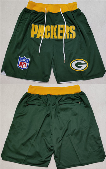 Men's Green Bay Packers Navy Shorts(Run Small) - Click Image to Close